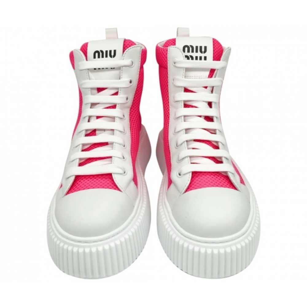 MIU MIU platform sneakers size 38.5 made in Italy